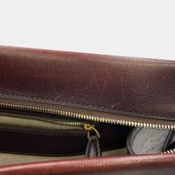 Pre Owned Berluti Cabas Toile Malbeuf Brown Canvas and Leather Tote Bag