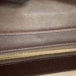 Pre Owned Berluti Cabas Toile Malbeuf Brown Canvas and Leather Tote Bag