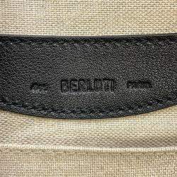 مملوكة مسبقًا Berluti Calligraphy Rider Bumbag Black Leather