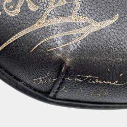 مملوكة مسبقًا Berluti Calligraphy Rider Bumbag Black Leather