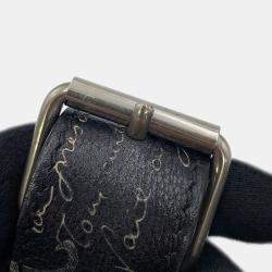 مملوكة مسبقًا Berluti Calligraphy Rider Bumbag Black Leather
