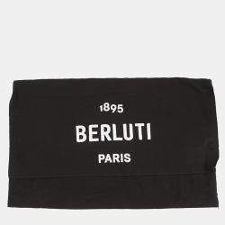 مملوكة مسبقًا Berluti Calligraphy Rider Bumbag Black Leather