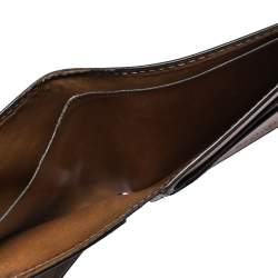 Pre Owned Berluti Tobacco Scritto Leather Makore Bifold Wallet