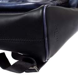 Berluti Blue/Black Ombre Printed Leather Backpack
