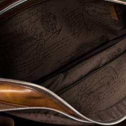Berluti Brown Venezia Leather Deux Jours Briefcase