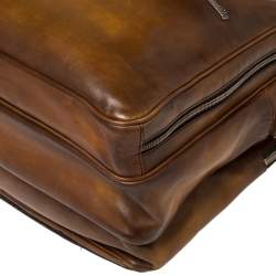 Berluti Brown Venezia Leather Deux Jours Briefcase