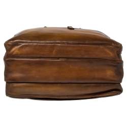 Berluti Brown Venezia Leather Deux Jours Briefcase