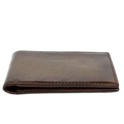 Berluti Brown/Green Leather Makore Bifold Wallet