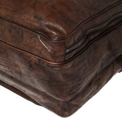 Berluti Mocha Brown Scritto  Leather Briefcase Bag