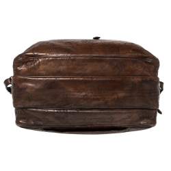 Berluti Mocha Brown Scritto  Leather Briefcase Bag