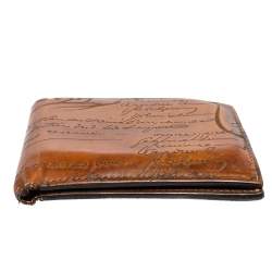Berluti Tobacco Leather Makore Scritto Bifold Wallet