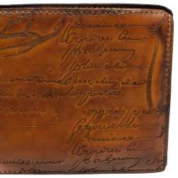 Berluti Tobacco Leather Makore Scritto Bifold Wallet