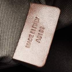 Pre Owned Berluti Two Tone Brown Leather Travel Bag