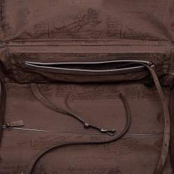 Berluti Caffe Brown Scritto Leather Formula 1004 Rolling Suitcase