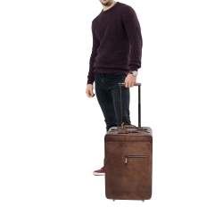 Berluti Brown Leather Formula 1004 Venezia Suitcase
