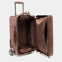 Berluti Brown Leather Formula 1004 Venezia Suitcase