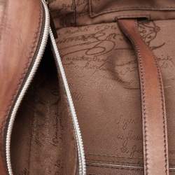 Berluti Brown Leather Formula 1004 Venezia Suitcase