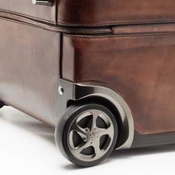 Berluti Brown Leather Formula 1004 Venezia Suitcase