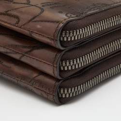 Berluti Brown Leather Tiriwa Scritto Wallet