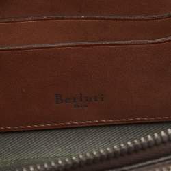 Berluti Brown Leather Tiriwa Scritto Wallet
