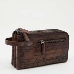 Berluti Brown Leather Tiriwa Scritto Wallet