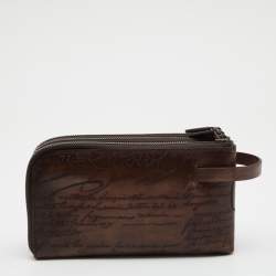 Berluti Brown Leather Tiriwa Scritto Wallet