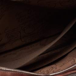 Berluti Dark Brown Ombre Leather Deux Jours Briefcase