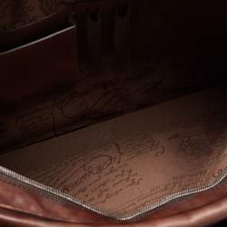 Berluti Dark Brown Ombre Leather Deux Jours Briefcase