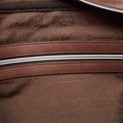 Berluti Dark Brown Ombre Leather Deux Jours Briefcase