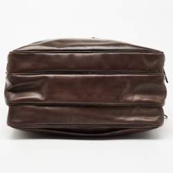 Berluti Dark Brown Ombre Leather Deux Jours Briefcase