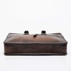 Berluti Cacao Intenso Leather Small Un Jour Scritto Briefcase
