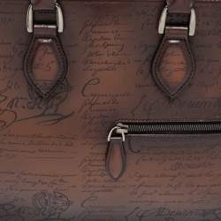 Berluti Cacao Intenso Leather Small Un Jour Scritto Briefcase