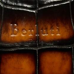 Berluti Ombre Brown Alligator Un Jour Briefcase Bag