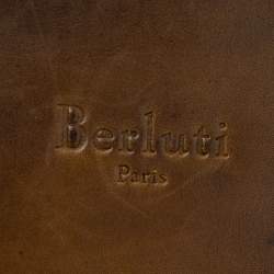 Pre Owned Berluti Brown Venezia Leather Deux Jours Briefcase