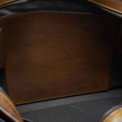 Pre Owned Berluti Brown Venezia Leather Deux Jours Briefcase