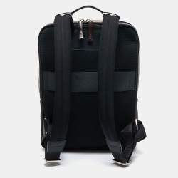 Berluti Black/Brown Block Leather Backpack