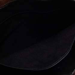 Berluti Brown Scritto Leather Mini Un Jour Briefcase