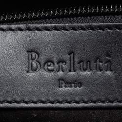 Berluti Brown Scritto Leather Mini Un Jour Briefcase