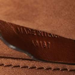 Berluti Brown Scritto Leather Un Jour Messenger Bag