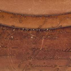 Pre Owned Berluti Tan Scritto Leather Card Holder 