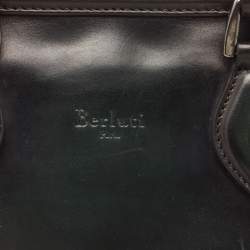Berluti Dark Green Ombre Leather Un Jour Venezia Briefcase