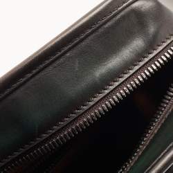 Berluti Dark Green Ombre Leather Un Jour Venezia Briefcase