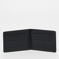 Berluti Dark Grey/Olive Green Coated Canvas and Leather Bifold Wallet