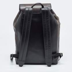 Berluti Dark Brown Leather Day Out Scritto Backpack