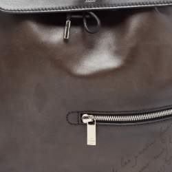 Berluti Dark Brown Leather Day Out Scritto Backpack