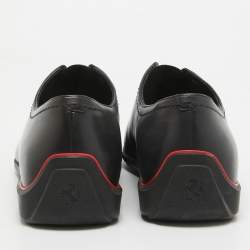 Pre Owned Berluti X Ferrari Black Leather Slip On Loafers Size 42
