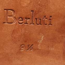 Berluti Brown Leather Andy Penny Loafers Size 43.5