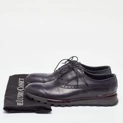 Berluti Blue Leather Brogue Sneakers Size 43