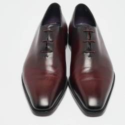 Berluti Burgundy Leather Alessandro Démesure Derby Size 43