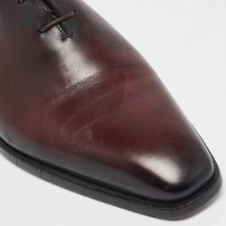 Berluti Burgundy Leather Alessandro Démesure Derby Size 43